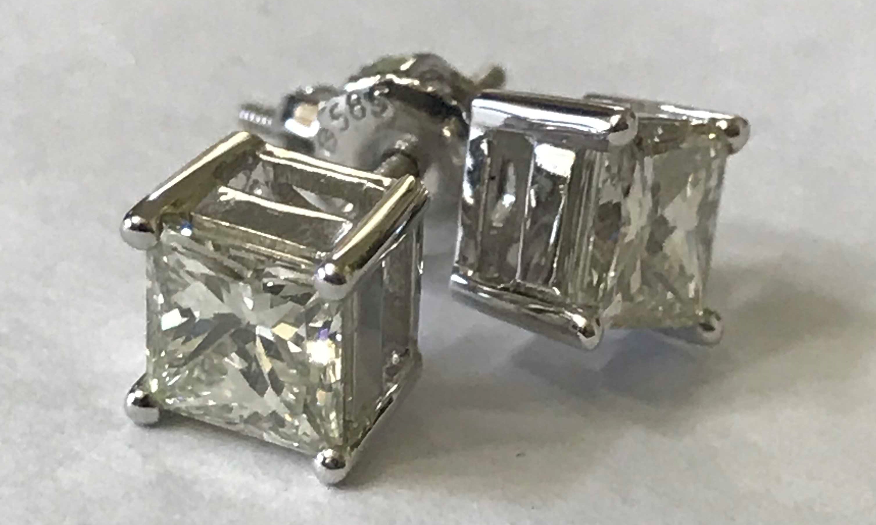 Princess Diamond Studs Princess Diamond Studs